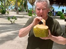 Me enjoying a Piña Colada 