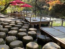 Kakusenkei Kawadoko, a beautiful spot to have tea and sweets 