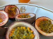 My beloved maracuya (passion fruit) at breakfast