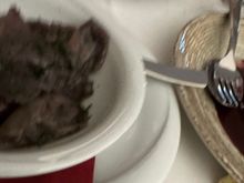 Side dish of braised, sweet red onions....