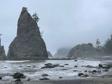 I was told that just past this rock were the tide pools.