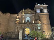 There was a service going on, beautiful Church of the Company of Jesus —Iglesia de la Compañía de Jesús