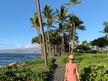 The Shoreline Trail, which runs along the water for maybe a mile or so, on the Mauna Lani Terrace and adjoining properties.
