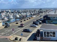 ...and if I turn around I can see the main beach drag and the marina!