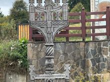 A roadside religious shrine