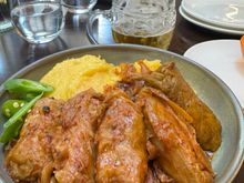 My stuffed cabbage rolls with sauerkraut and polenta