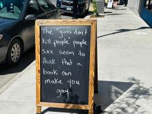 Appreciated this sign outside MT Book Company, today. 
