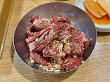 My favorite dinner so far, Korean bbq beef! Cook your own, although I had a little help getting started.