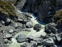 The Hooker River. We took a few videos which we can't upload here. You can hear the roaring of the river in the videos.