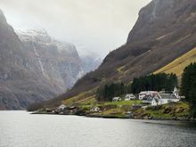 Little villages dot the fiord 