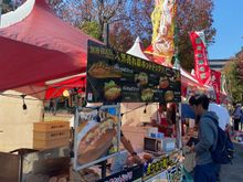 One of the many vendors at the fair near the Shinoki Cultural center 
