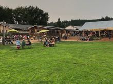 A longer shot of the grounds