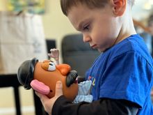 Lots of presents including Mr Potato Head 