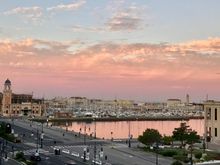 Trieste waterfront at sunrise