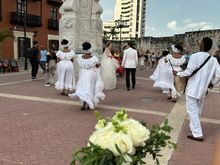 Procession from church 