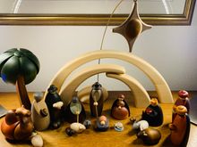 
The little tabby cat came from a different brand …apparently the makers of our set did not know the legend of Mary and tabby cats. 