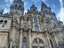 What a beautiful place to finish the walk.  So many people from all over the world.  Oh and it rained today 😁. My feet are happy to be done.