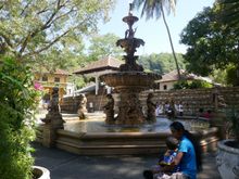 Fountain outside complex