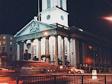 St Martin's in the Field (not sunset but close enough)