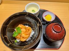 Shrimp tempura rice bowl