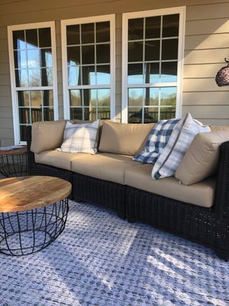 
Our adult version of the big comfy couch, if anyone remembers that children’s show. 