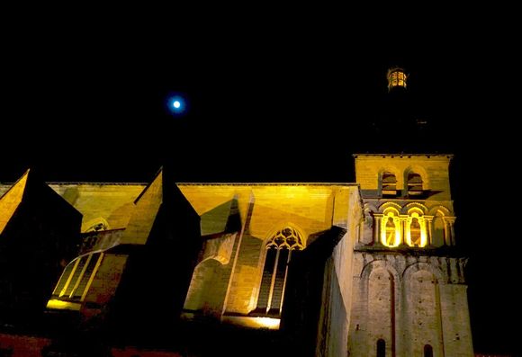 View of Sarlat Cathedral from our window 