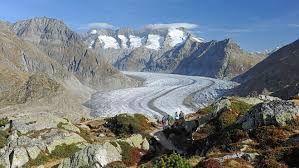 Aletscg Glacier in october
