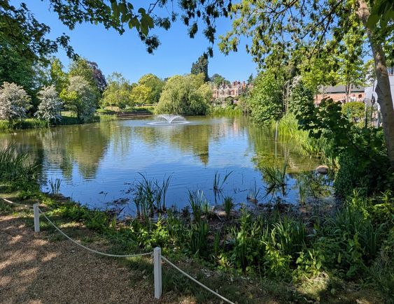 On the grounds of Bletchley Park