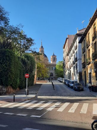 Looking across the street from the plaza where we stayed