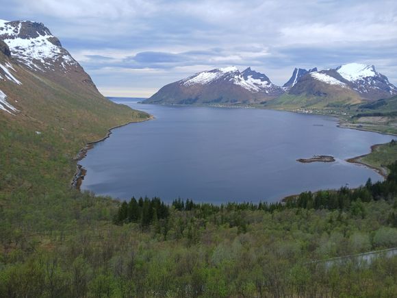 Vista of the Bergsfjord, and the surrounding mountains