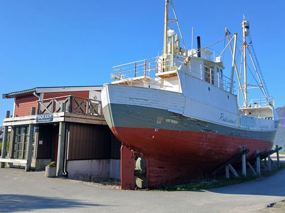 Funky restaurant inside an old ship !