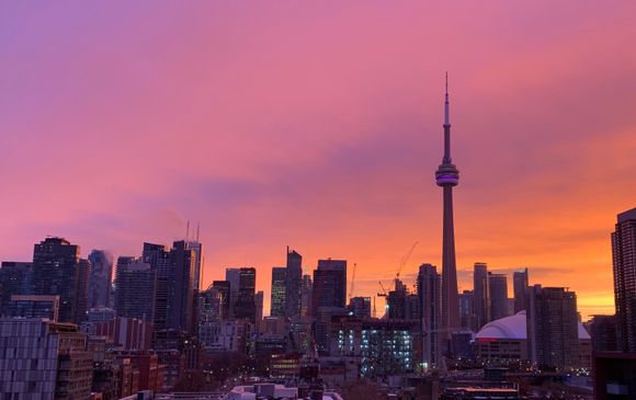 View from very large terrace.  