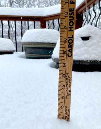 Supposed to get a few more inches overnight.