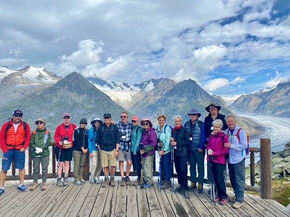 Group shot, local guide on far left.