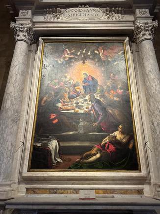 The Last Supper painting by Tintoretto 