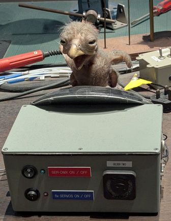 Animatronic baby Fawkes