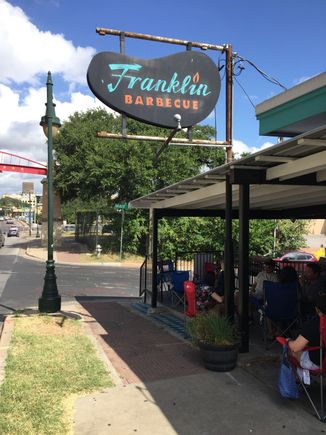 Franklin‘s opens at 11 AM and the line is typically 500 or more long by that time.
