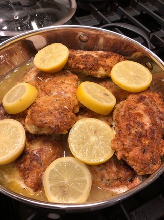 
I don’t slice the lemons as thinly as most,I like the more rustic look.  