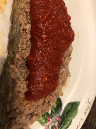 
Sorry it seems to be on its side, but it was pretty yummy.  AGM, you can see the consistency of the ketchup in this picture.  