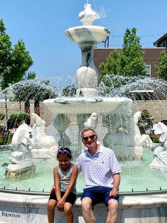 First time she agreed to have her picture taken with me, although she was a bit reluctant. That was as close as I felt I could sit next her. 