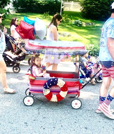Our local parade on wheels