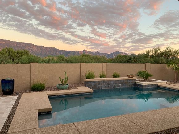 Sunset from my brother’s backyard 