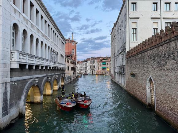 Walking back to our hotel in the evening