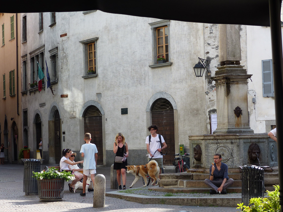 Locals catch up in Chiavenna