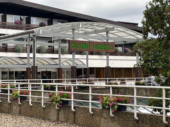 The fabulous Hotel Jezero.  It had it's charm, just wasn't charming.