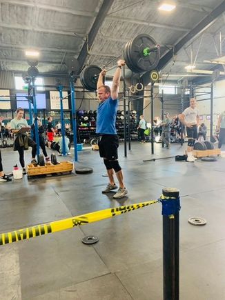 Got 215. This was one of four different workouts today. One workout had 52 box jumps, 52 dead lifts, 52 burpees, and 52 sit-ups. Nathan really likes this stuff. 