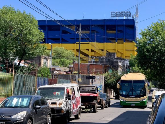 The famous La Boca soccer stadium 