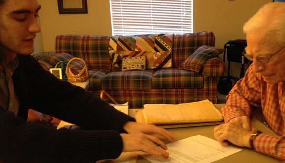 One folder for WWII
One folder for Korean conflict
Every single order, during two wars