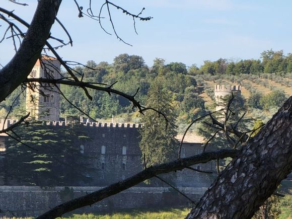 view from window Castel Monastero