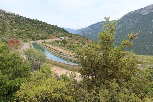 Aqueduct System along Hike (the water comes from the nearby springs and supplies drinking water to Delphi, Itea, the surrounding communities, and Athens)